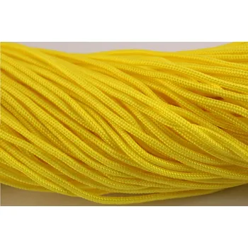 Padáková šňůra 2mm - jednobarevná - 1m Para 2mm: 355 Žlutá