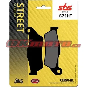 Brzdová destička Přední brzdové destičky SBS 671HF - Husqvarna CR 125, 125ccm - 05>