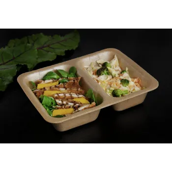 Miska dvoudílná termo zatavovací GT2 178 × 227 x 50mm Hnědá