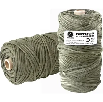 Horolezectví ROTHCO Šňůra PARA 550' na cívce nylon ø 4 mm / 90 m ZELENÁ