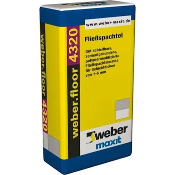 Samonivelační stěrka weber.floor 4320 samonivelační hmota 2 - 50 mm 25 kg