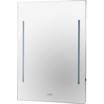 Zrcadlo Zrcadlo s LED osvětlením a hodinami