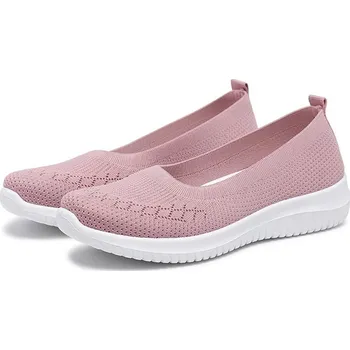 Dámská obuv Dámské sportovní síťované balerínky Barva: Růžová, Velikost: 37 (23,5 cm)