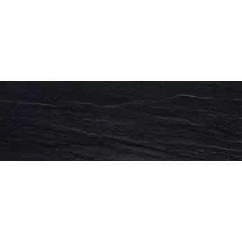 Obklad Titanium nero struktura rekt. mat - obkládačka rektifikovaná 25x75 černá 158093