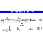 Tažné lanko, ovládání spojky ATE 24.3728-3101.2