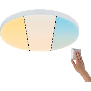 Paulmann 79892 Velora, bílé stropní svítidlo s funkcí White Switch 13W LED 3000/4000/6500K, průměr 30cm