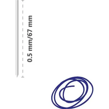 Náplň do psacích potřeb Náplň kovová R1004 (do 4-barev. pera) 0,5 mm, modrá