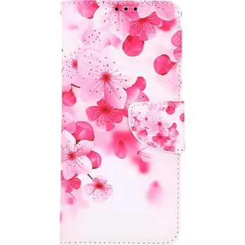 Pouzdro na mobilní telefon Pouzdro Vivo Y01 knížkové Růžové kvítky (kryt neboli obal na Vivo Y01)