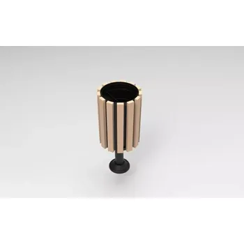 Venkovní odpadkový koš PROFICITY Odpadkový koš Wilno WPC/Dřevoplast Barevná kombinace: Hnědá