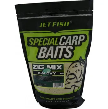Boilies JetFish Jet Fish - 1kg Zig mix : KALOVÝ