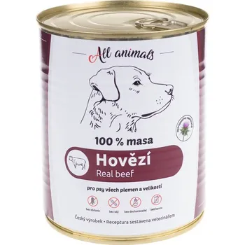Chovatelství ALL ANIMALS DOG hovězí mleté 800 g