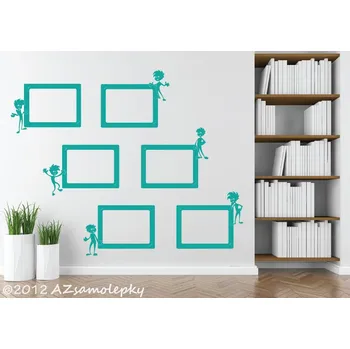 Samolepící dekorace Samolepky na zeď - Kolekce FOTO Nezbedové - š. 15 x v. 10 cm