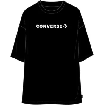 Dámské tričko TRIKO CONVERSE OVERSIZED WORDMARK WMS - černá - M + při osobním odběru 617 Kč
