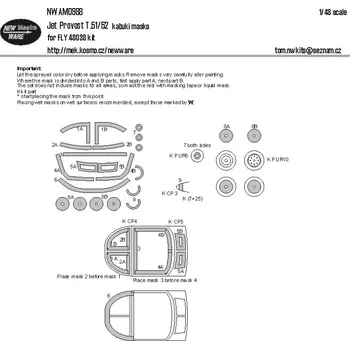 Plastikový model 1/48 Mask Jet Provost T.51/52 (FLY)