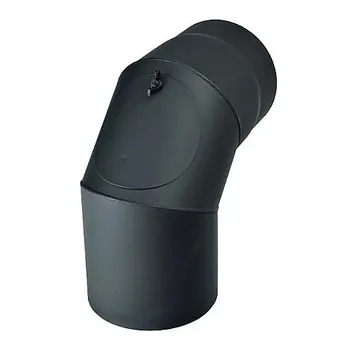 Kouřovod Kovo Kraus Koleno s čistícím otvorem 160/1,5 mm