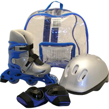 Kolečkové brusle Kolečkové brusle sada brusle+helma+chrániče, modré S Rulyt s.r.o, 5.května 435, 440 01 Dobroměřice, e-mail: info@rulyt.cz