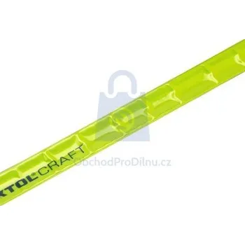 Náramek Náramek reflexní žlutý, EXTOL CRAFT délka 340 mm, šířka 30 mm, balení 1 ks