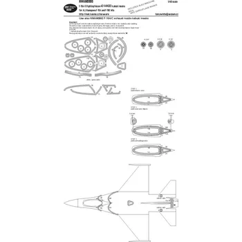 Plastikový model 1/48 Mask F-16A/C Fighting Falcon ADVANCED (HAS)