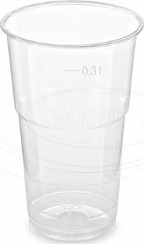 Jednorázové nádobí WIMEX PET kelímek 0,3 l 78 mm 50 ks