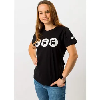 Dámské tričko Ikony trakcí - triko dámské černé S