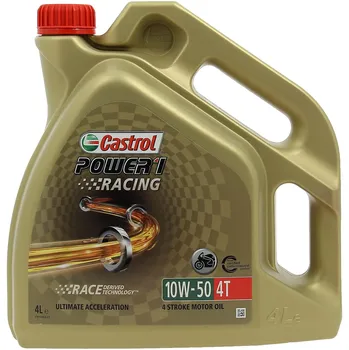 Motorový olej Recenze Castrol Power 1 Racing 15CA1F 4T 10W-50 4 l