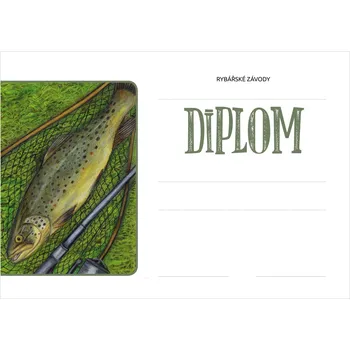 Diplom rybářské závody - pstruhové typ závodu: lov dravců II