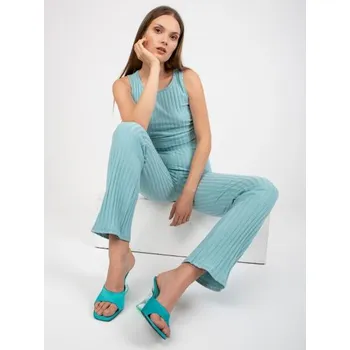 Dámská souprava na léto žebrovaná JADEN mátová