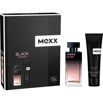 Dámský parfém MEXX Black Woman EDT 30 ml + sprchový gel 50 ml