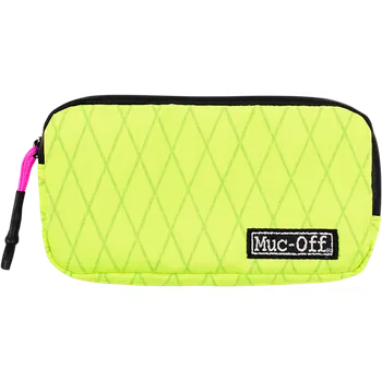 Penál Cestovní pouzdro na příslušenství / nářadí apod. MUC-OFF Rainproof Essentials Case černá/žlutá fluo, rozměry: délka 18 cm x výška 10 cm x hloubka 2 cm