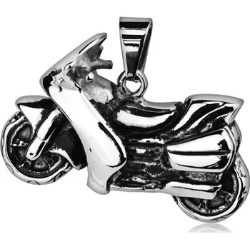 Přívěsek Šperky4U Ocelový přívěšek - motorka silniční - OPP1320