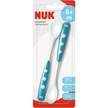 Příbor NUK Dětské lžičky 6m+ modré