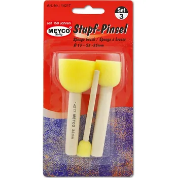 Umělecký štětec Molitanové tupovací štětce, 3 ks