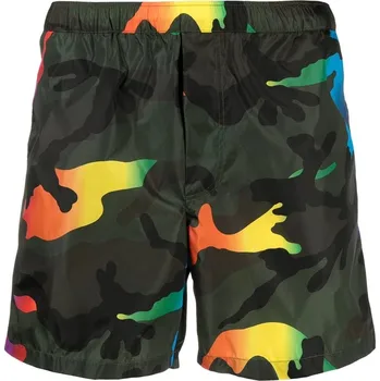 Pánské plavky VALENTINO Camouflage plavky M Zelená