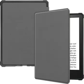 Pouzdro na tablet VSECHNONAMOBIL 37714 LEATHER Zaklápěcí obal Amazon Kindle Paperwhite 5 šedý