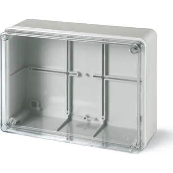Elektroinstalační krabice SCAME SCABOX Krabice rozbočovací IP56, průhledný kryt - 240x190x90mm