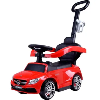 Odrážedlo HračkyZaDobréKačky Odrážedlo Mercedes-Benz s vodící tyčí červené