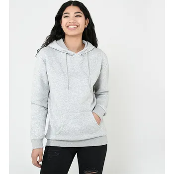 Dámská mikina dámská mikina FIRETRAP - GREY MARL - M (Firetrap Basic Hoodie Lasdies)