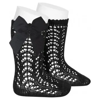 Cóndor Condor dívčí podkolenky s mašlí 25192_900 Velikost: 000 / 0 - 3 měsíce 100% bavlna