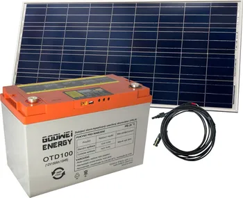 solární set Goowei Energy OTD100 baterie 100Ah 12V + solární panel Victron Energy 115Wp/12V