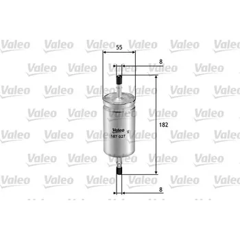 Palivový filtr Palivový filtr VALEO 587027