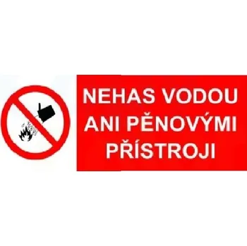 Speciální papír Nehas vodou ani pěnovými přístroji - Samolepka papírová