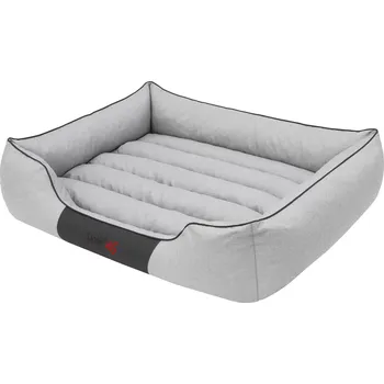 HobbyDog Pelíšek pro psa Comfort - světle šedý ekolen Velikost: XL - 85x65 cm (65x42 cm)