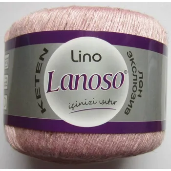 Příze Příze Lino 932 pudrově růžová Lanoso