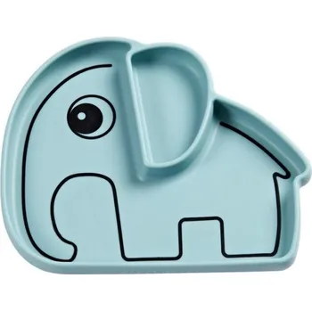 Talíř Přísavný protiskluzový talířek Elphee modrý DONE BY DEER