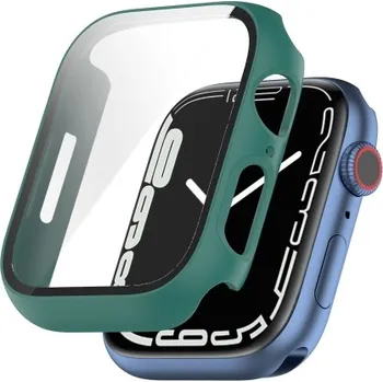 VSECHNONAMOBIL 36518 Plastový obal s ochranným sklem pro Apple Watch 9 / 8 / 7 (41mm) zelený
