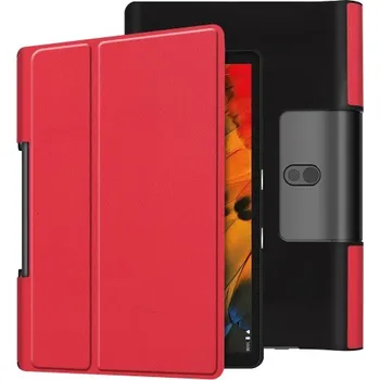 Pouzdro na tablet VSECHNONAMOBIL 19077 LEATHER zaklapovací obal Lenovo Yoga Smart Tab 10 červený
