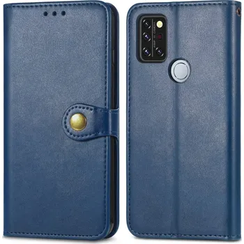 Pouzdro na tablet VSECHNONAMOBIL 35475 LEATHER BUCKLE Peňaženkový obal Umidigi A9 Pro modrý