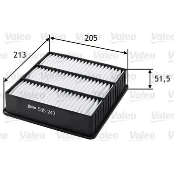 Vzduchový filtr Vzduchový filtr VALEO 585243