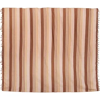 Přehoz na lůžko Hnědý bavlněný přehoz na manželskou postel či gauč Kerala Brown, Sittar