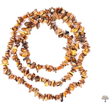 Náhrdelník Magieprirody.cz Náhrdelník sekaný dlouhý - Tygří oko - tromlovaný #48 - z přírodních kamenů